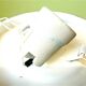 Square white glass wall or ceiling lamp