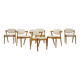 6 chaises en teck modèle 42 par Kai Kristiansen pour Schou Andersen, 1960