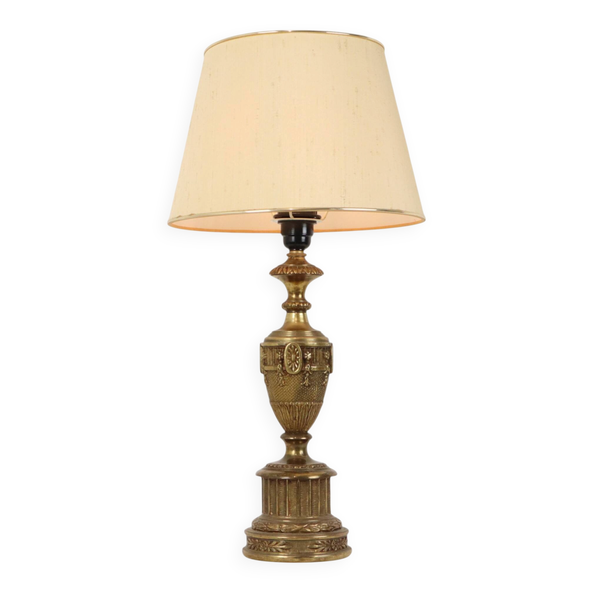 Large Brass Table Lamp Classic French Empire Style
