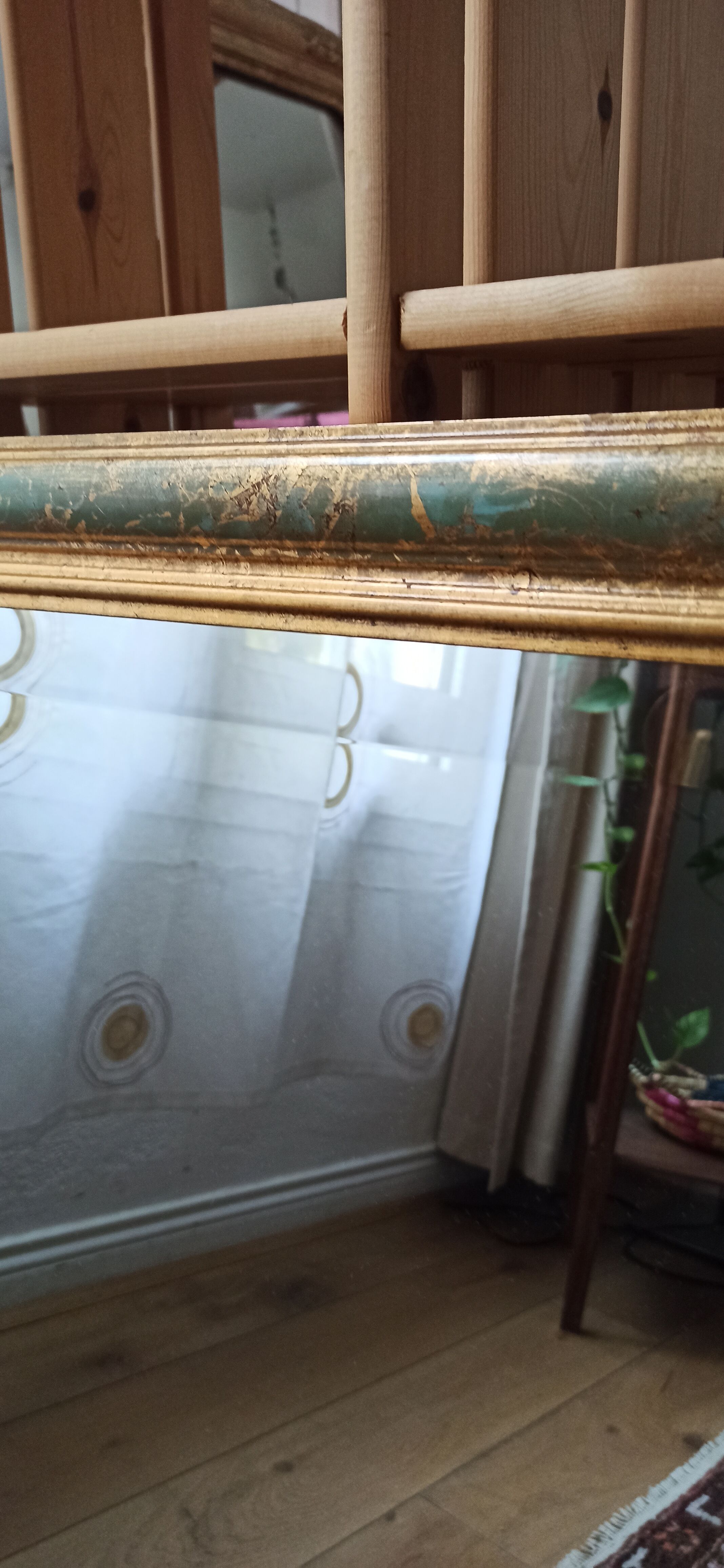 Decorative antique mirror marble effect 52x70cm