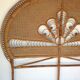 Vintage rattan bed head