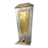 Art Deco metal & Brass Wall Candle Sconce