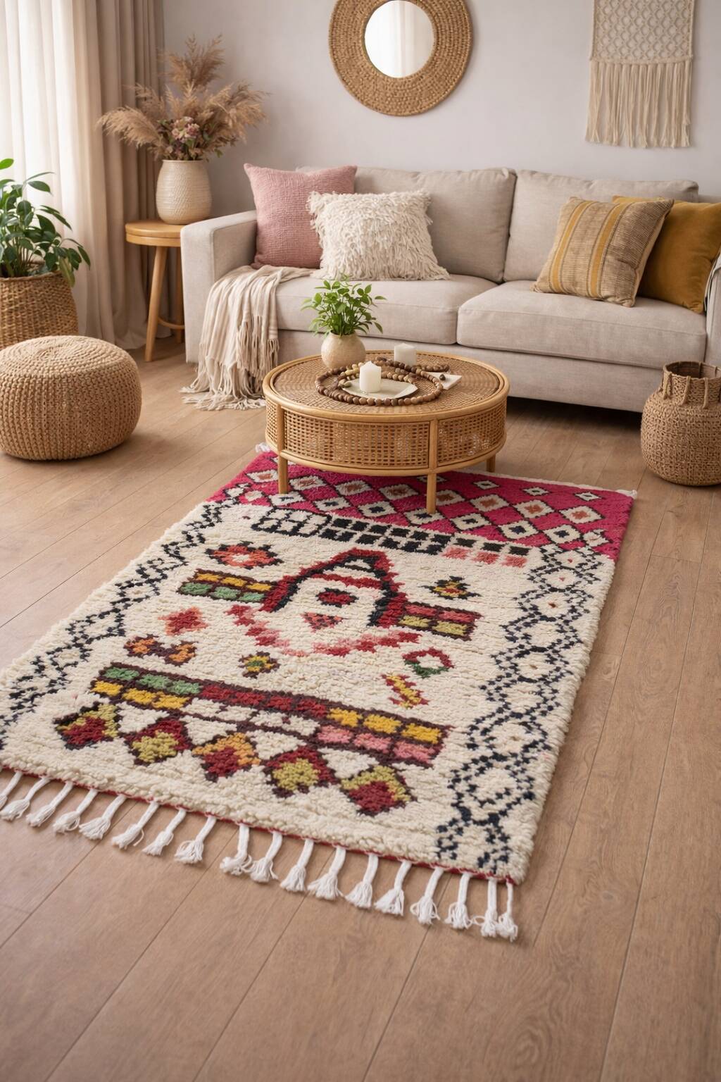 Wool carpet berber sheep handmade