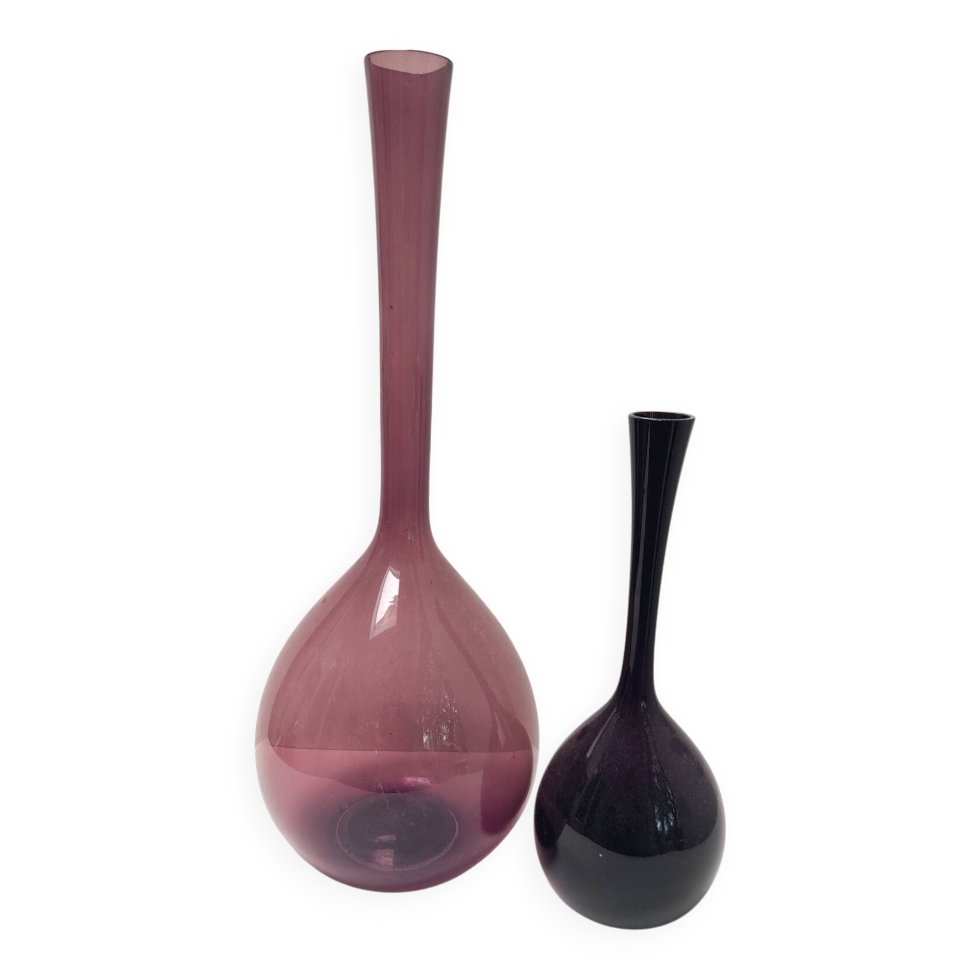 Lot de 2 vases bulbe suédois Arthur Percy 