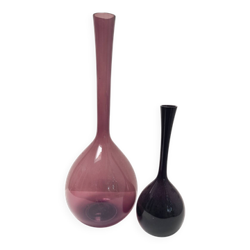 Lot de 2 vases bulbe suédois Arthur Percy 