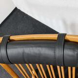 Rocking-chair en teck vintage par Jakob Kjaer