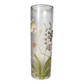 Vase rouleau en verre émaillé Art Nouveau