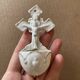 Small antique porcelain wall stoup
