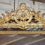 Palm tree mirror in wood and gilded stucco, 19th century