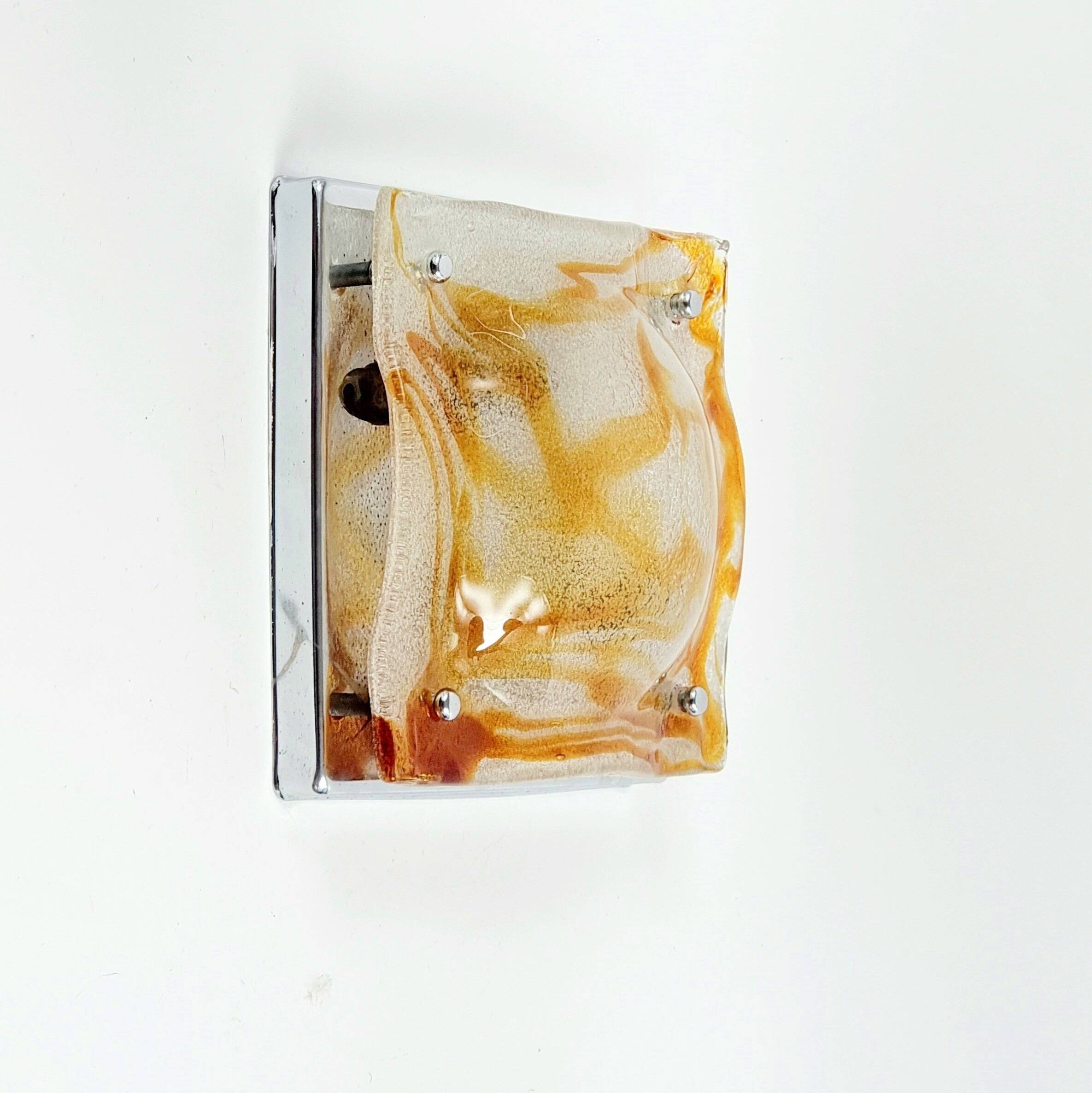 Murano Glass Ceiling Light By Toni Zuccheri For Mazzega, Italy, 1970s