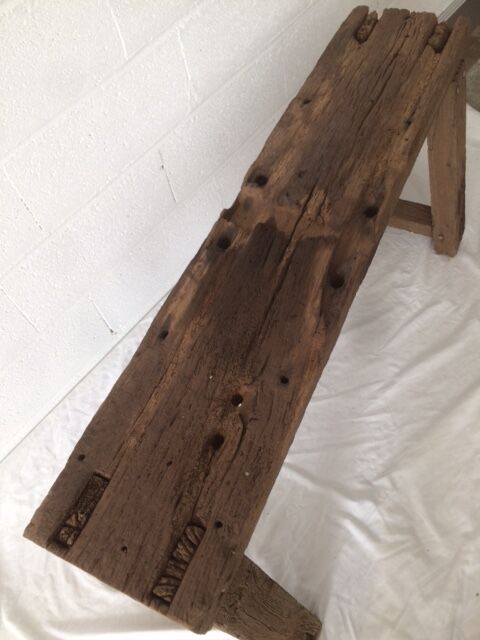 Workbench out of his barn wood