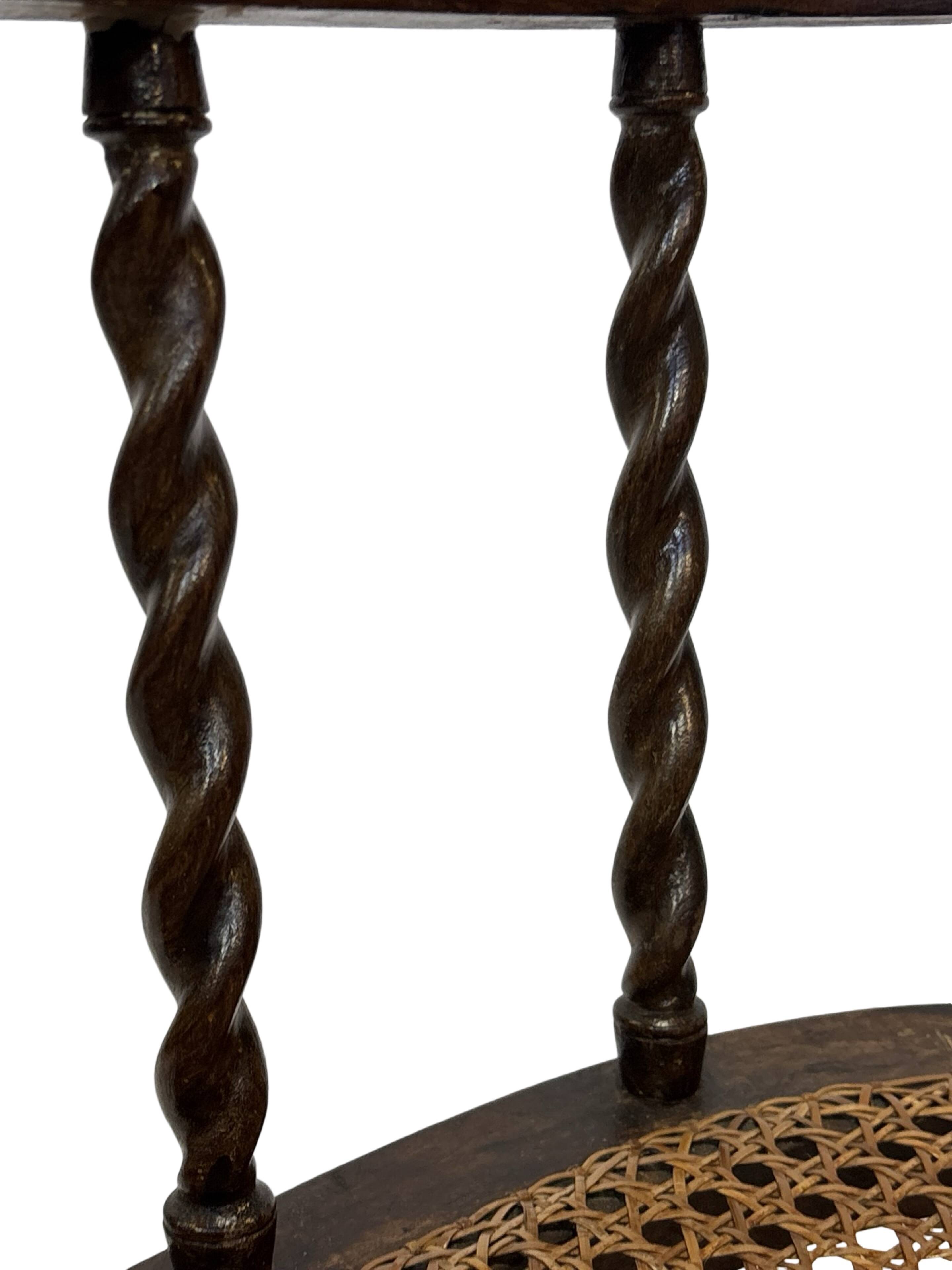 Antique Barley Twist, Rattan Seated Captains Chair easy chair Classic