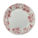 Plat rond en Terre de Fer Saint Amandinoise modèle Anémone