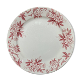 Round dish in Iron Land Saint Amandinoise model Anemone