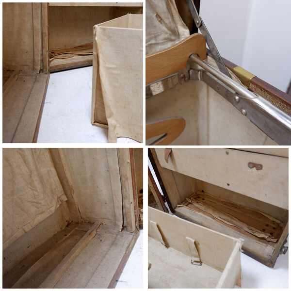 Malle armoire ancienne ''Malle de voyage'', vers 1930