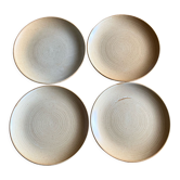 Set of 4 vintage stoneware plates