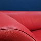 Vintage red leather Leolux Arabella design sofa used