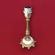 Antique lamp base in gilded brass and onyx – H26 cm – 1960s