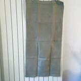 Old embroidered table centre Grey Green 55x111 cm