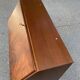 English solid wood donkey back writing desk, 20th century