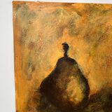 Still life with pears, watercolour on paper signed Françoise Persillon.