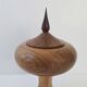 Vintage Scandinavian candy box from the 1960s in walnut and rosewood
