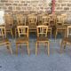 Lot 40 bistro chairs coffee curved vintage wood