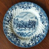 8 Johnson Bros "Coaching Scenes" English dessert plates