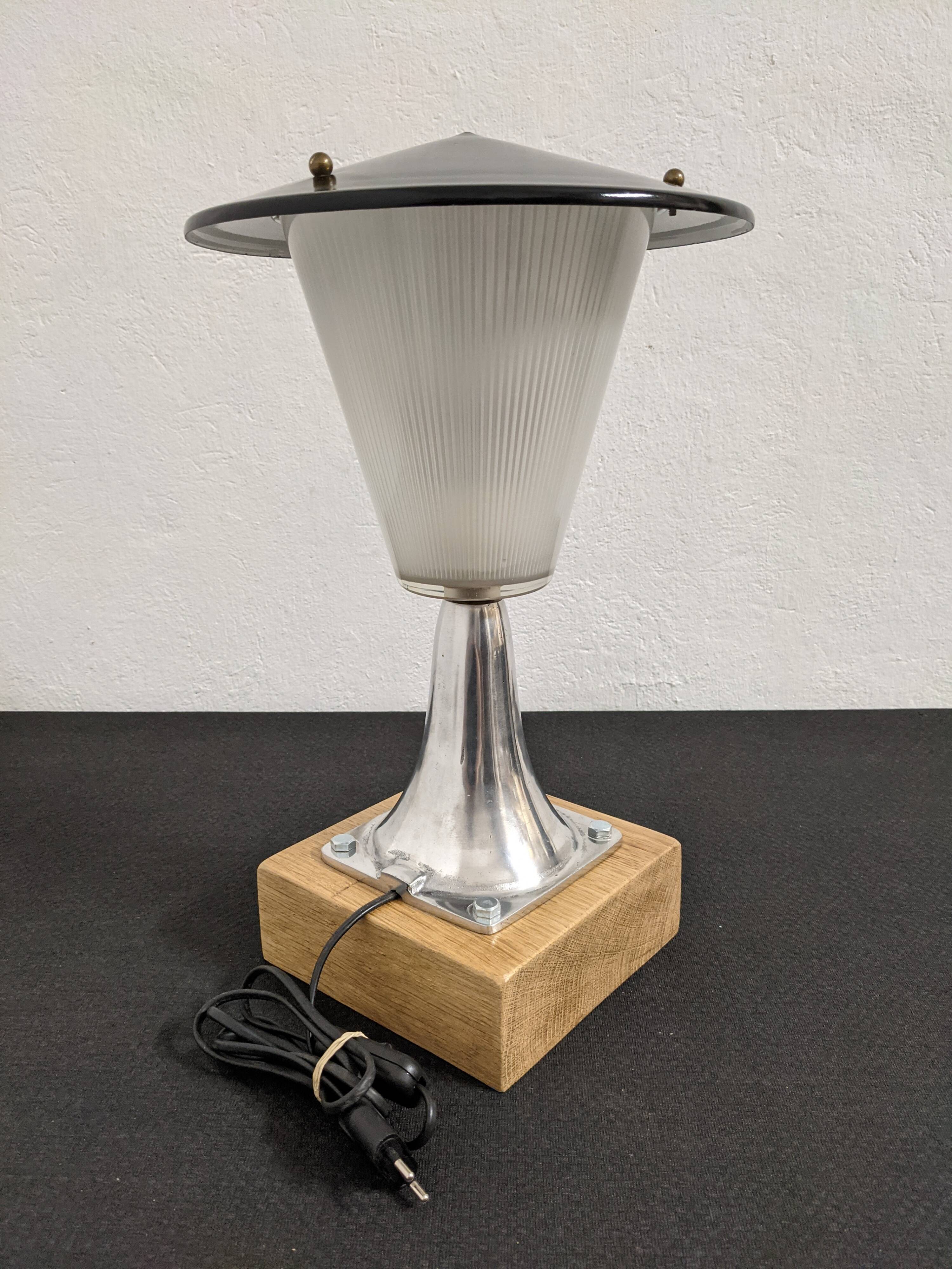 Holophane glass lamp from the 50s/60s