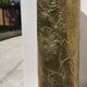 Umbrella holder sunflowers vintage copper and golden brass