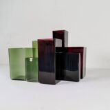 Mid-Century Collection of Seven "Ice" Vases by Gullaskruf, Sweden, 1960s