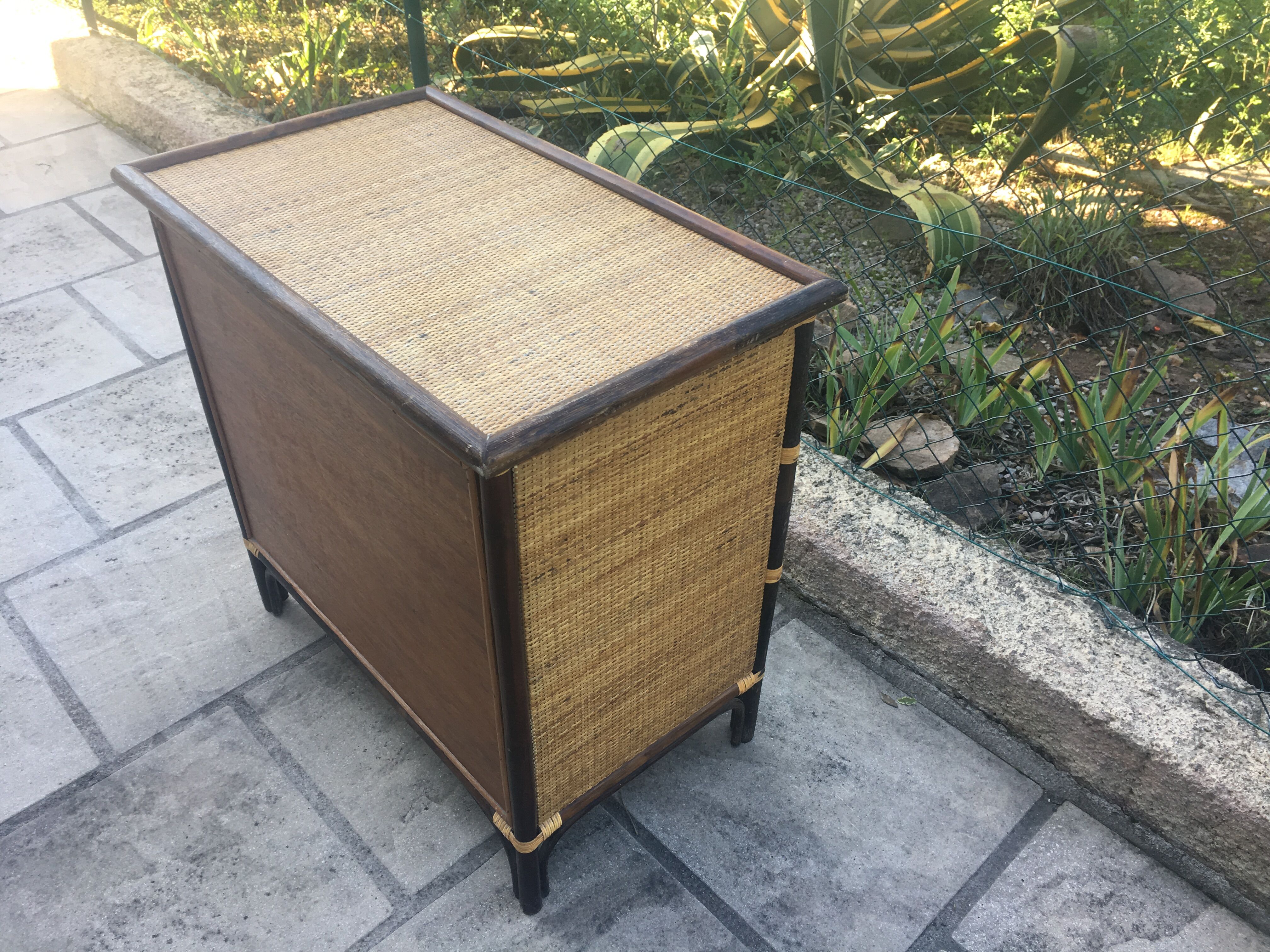 Chest of drawers  rattan 2 colors