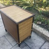 Commode en rotin 2 couleurs