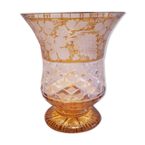 Bohemian crystal vase, circa 1900