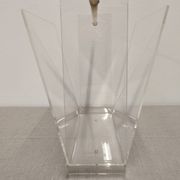 Acrylic magazine rack by David Lange, France circa 1970.