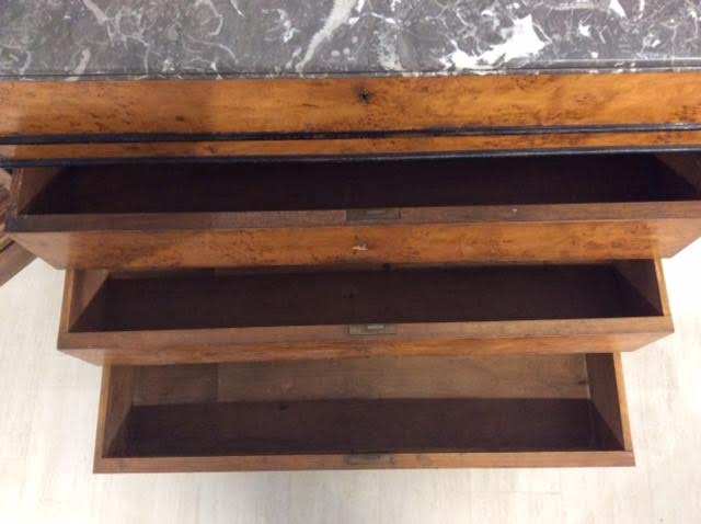 Chest of drawers 4 drawers with marble