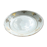 Hollow dish golden white porcelain berry