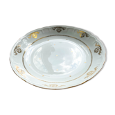 Hollow dish golden white porcelain berry