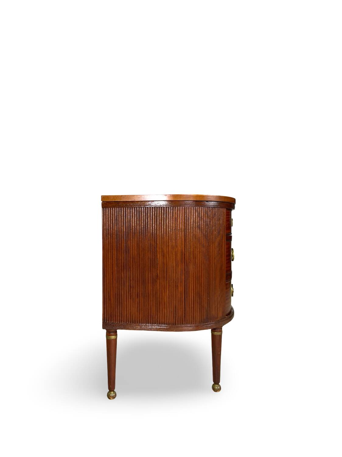 Large half-moon shaped chest of drawers/hall console, 1930s/1940s.