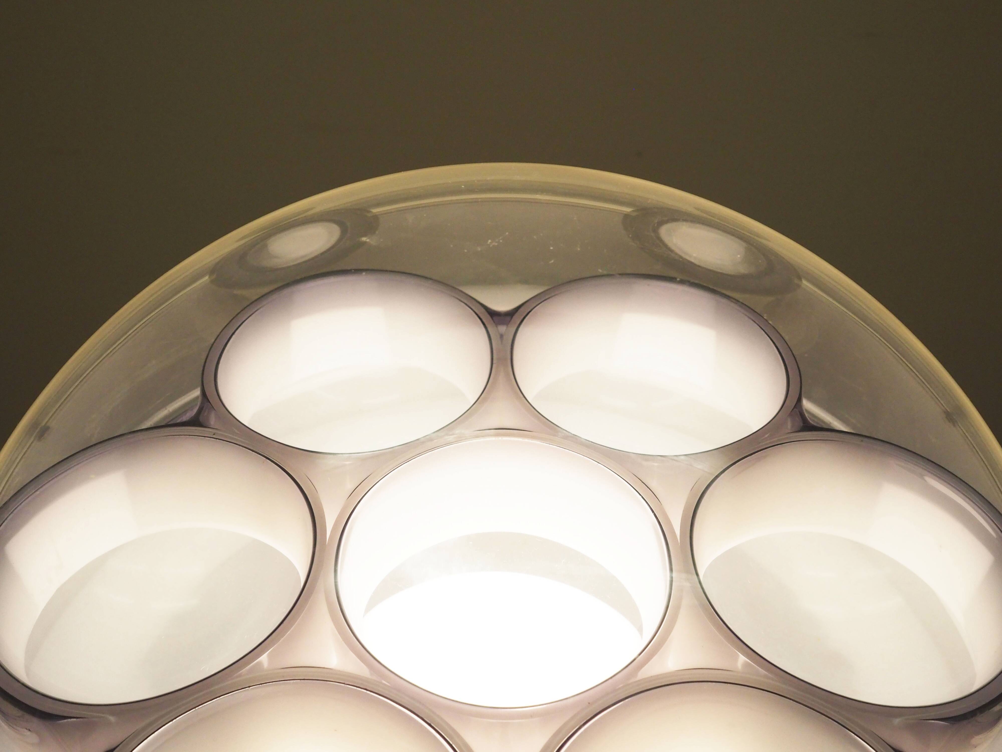 Floor lamp with ashtray, Space Age design, 1960s, production: Italy