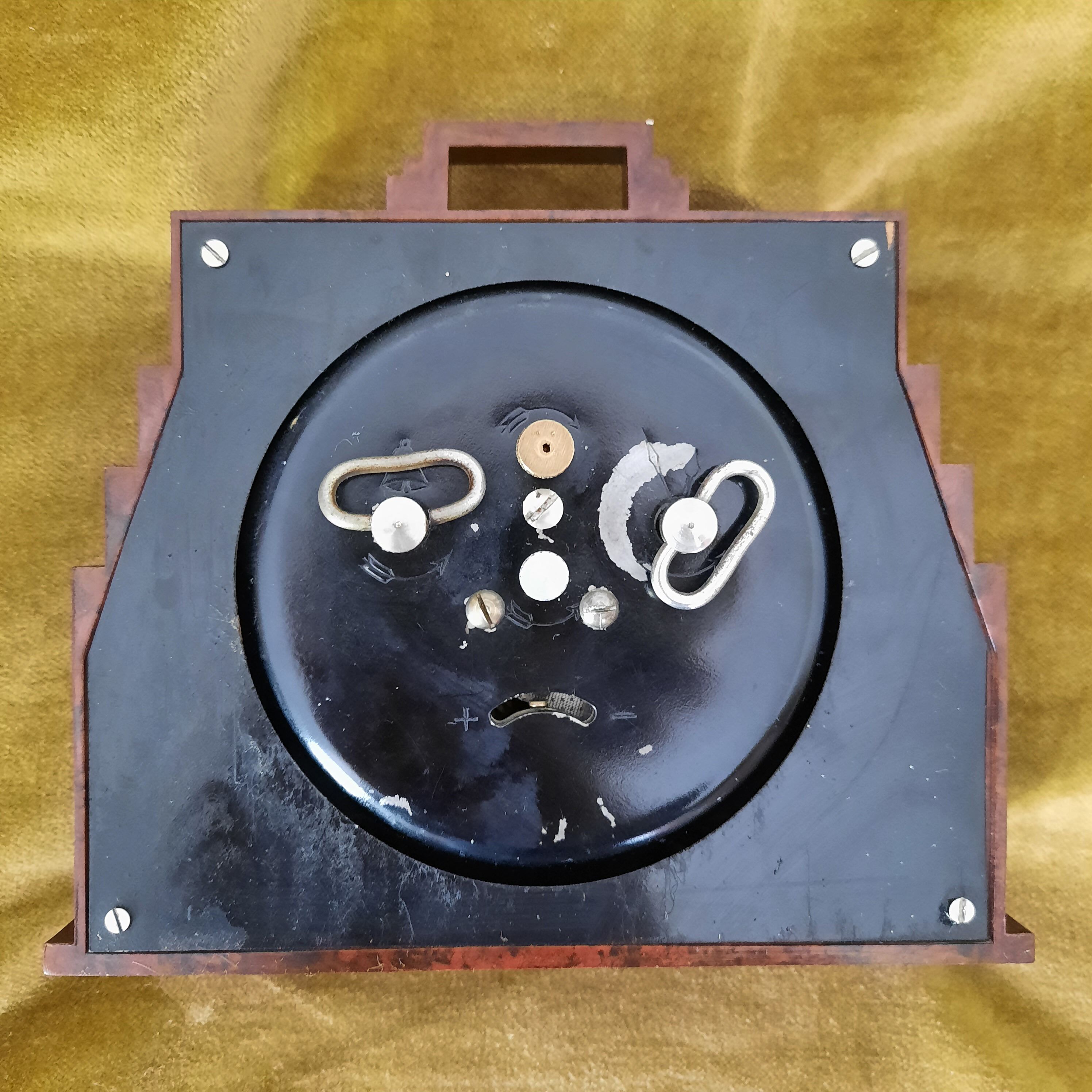 Mechanical awakening in bakelite, circa 1930, by Blangy