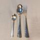 Silver metal cutlery series 18 pieces ERCUIS Art Deco motifs