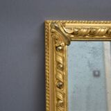 Victorian wall mirror in gilded wood 107x83cm