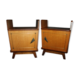 Paire tables de chevets vintage années 50
