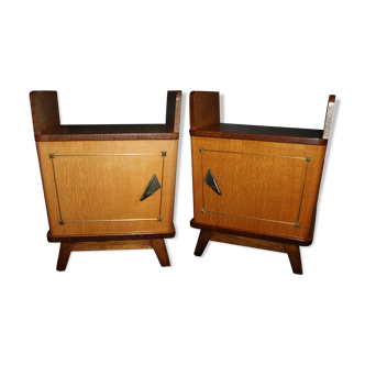 Paire tables de chevets vintage années 50