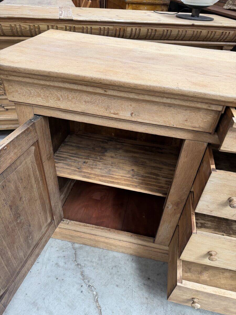Enfilade in solid raw oak from the 19th century.