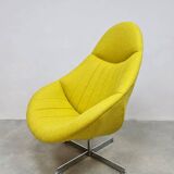 Vintage Dutch design swivel lounge chair