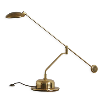 Vintage brass table lamp from bankamp leuchten, 1970s
