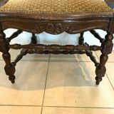 Paire de fauteuils des Flandres en chêne massif XIX siècle