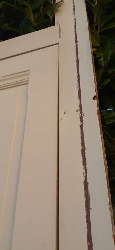 81.2x212 door and old molded paneled communication frame